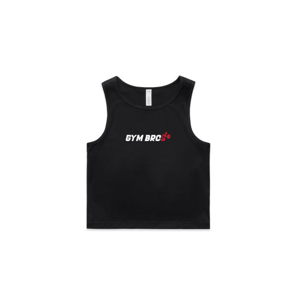 Gym Bro - AS Colour Womens Active Crop Tank Thumbnail