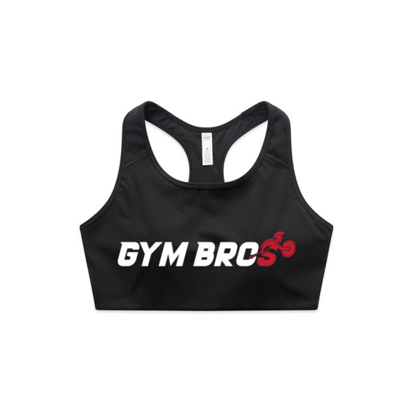 Gym Bros Original Tough Times - AS Colour Womens Active Bra Top Thumbnail