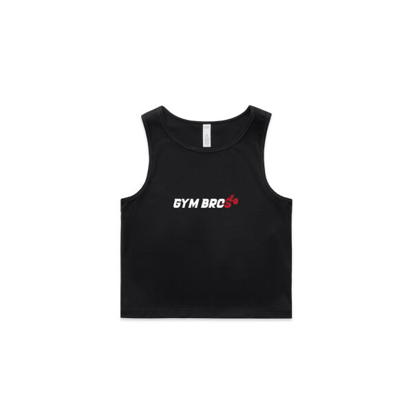 Gym Bros Original Tough Times - AS Colour Womens Active Crop Tank Thumbnail